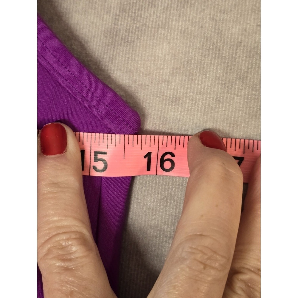 Athleta Beach Womens Size Medium Swim Dress Purple Modest Built-in Bra Modest - Picture 3 of 13